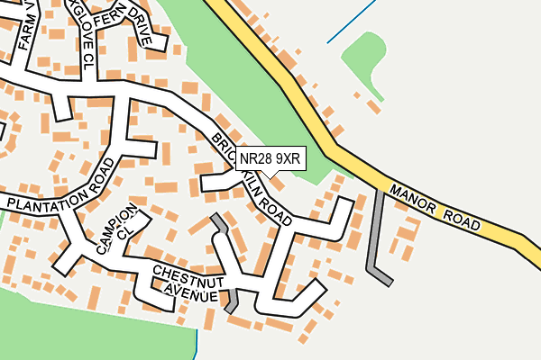 NR28 9XR map - OS OpenMap – Local (Ordnance Survey)