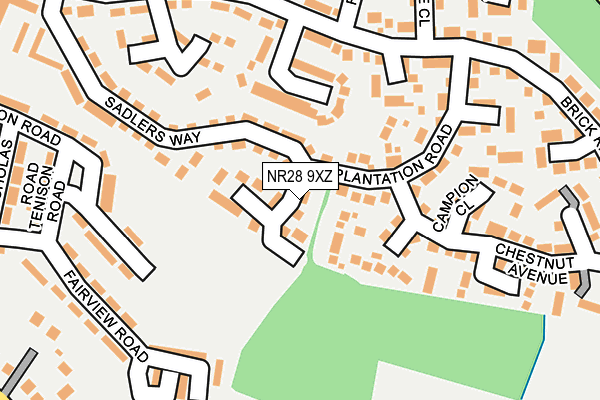 NR28 9XZ map - OS OpenMap – Local (Ordnance Survey)
