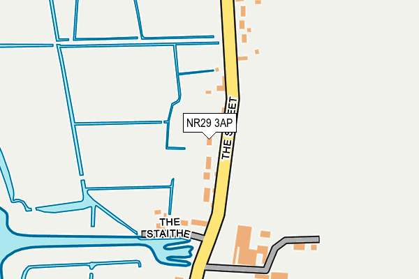 NR29 3AP map - OS OpenMap – Local (Ordnance Survey)