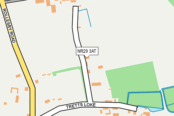 NR29 3AT map - OS OpenMap – Local (Ordnance Survey)