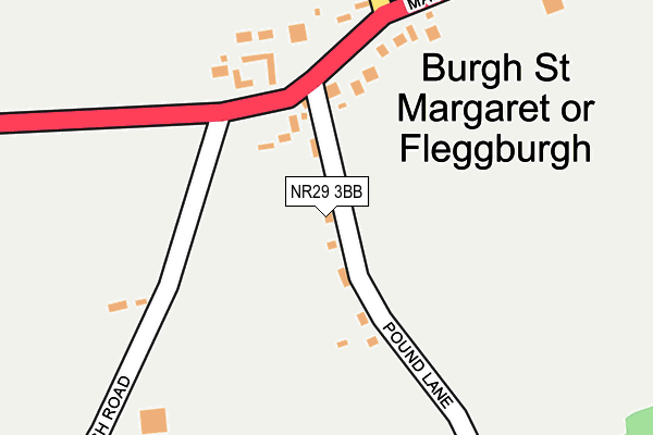 NR29 3BB map - OS OpenMap – Local (Ordnance Survey)