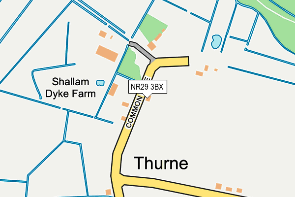 NR29 3BX map - OS OpenMap – Local (Ordnance Survey)