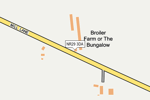 NR29 3DA map - OS OpenMap – Local (Ordnance Survey)