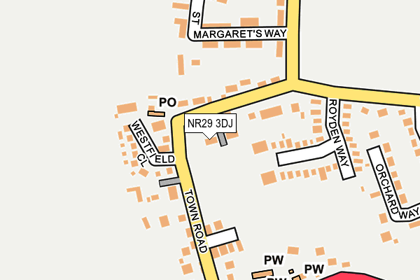 NR29 3DJ map - OS OpenMap – Local (Ordnance Survey)
