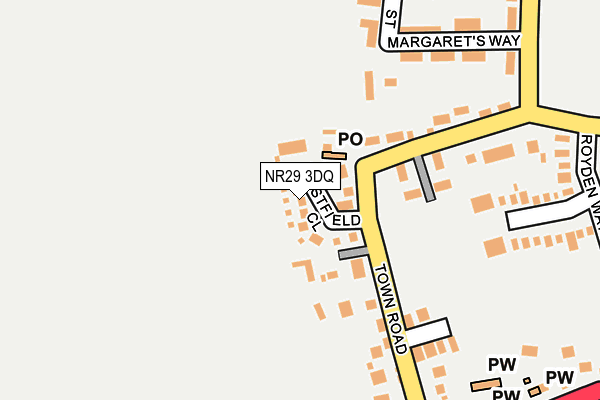NR29 3DQ map - OS OpenMap – Local (Ordnance Survey)