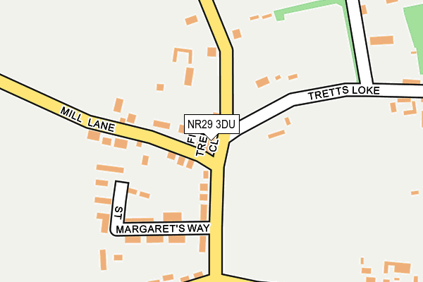 NR29 3DU map - OS OpenMap – Local (Ordnance Survey)
