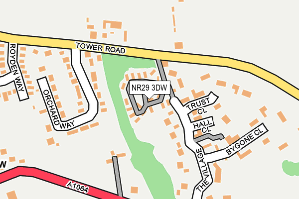 NR29 3DW map - OS OpenMap – Local (Ordnance Survey)