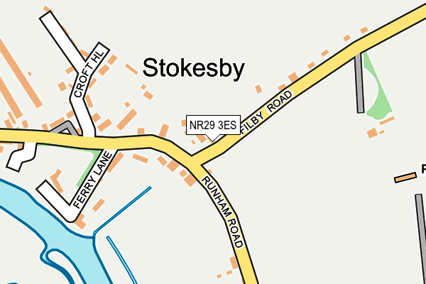 NR29 3ES map - OS OpenMap – Local (Ordnance Survey)