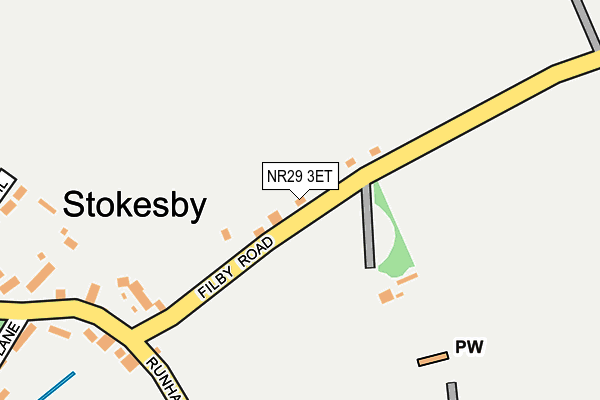 NR29 3ET map - OS OpenMap – Local (Ordnance Survey)