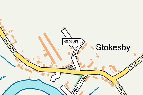 NR29 3EU map - OS OpenMap – Local (Ordnance Survey)