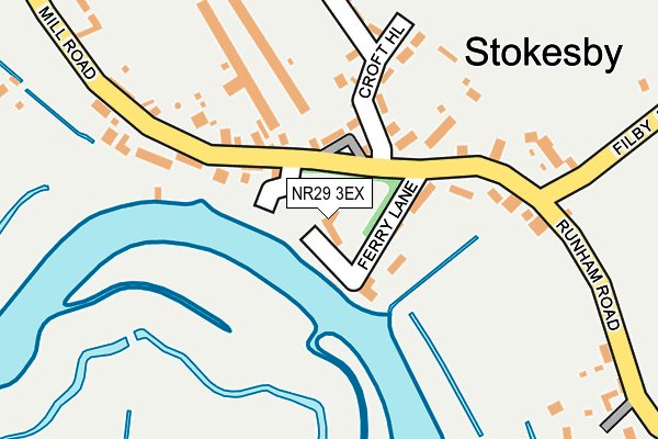 NR29 3EX map - OS OpenMap – Local (Ordnance Survey)