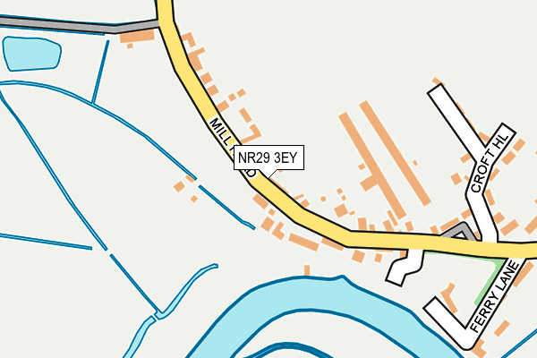 NR29 3EY map - OS OpenMap – Local (Ordnance Survey)