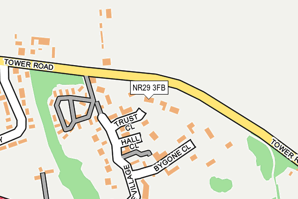NR29 3FB map - OS OpenMap – Local (Ordnance Survey)