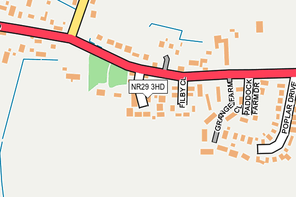 NR29 3HD map - OS OpenMap – Local (Ordnance Survey)