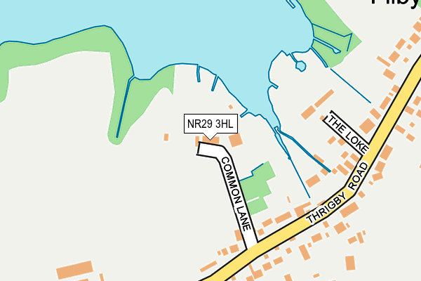 NR29 3HL map - OS OpenMap – Local (Ordnance Survey)