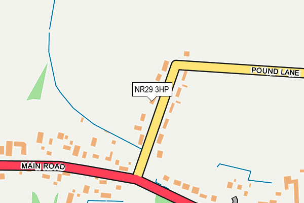 NR29 3HP map - OS OpenMap – Local (Ordnance Survey)