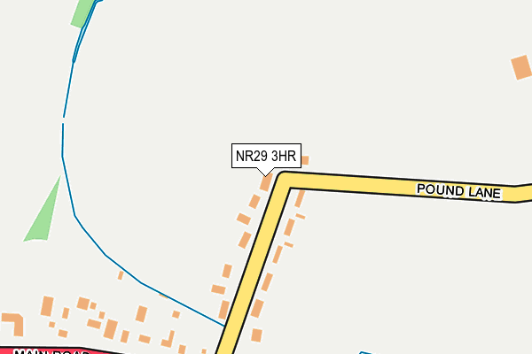 NR29 3HR map - OS OpenMap – Local (Ordnance Survey)