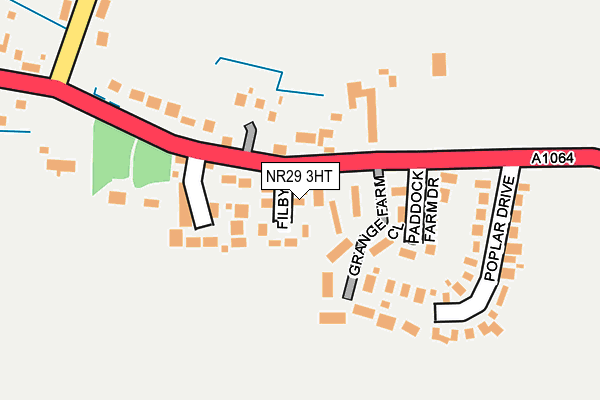 NR29 3HT map - OS OpenMap – Local (Ordnance Survey)