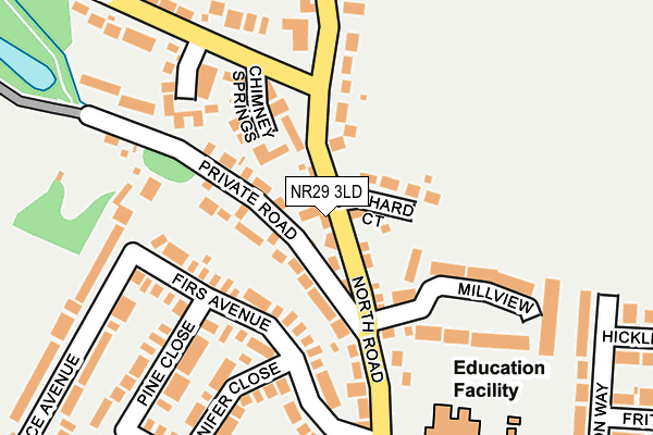 NR29 3LD map - OS OpenMap – Local (Ordnance Survey)