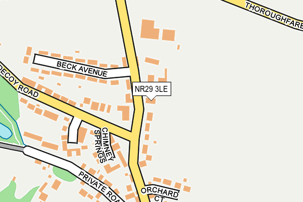 NR29 3LE map - OS OpenMap – Local (Ordnance Survey)