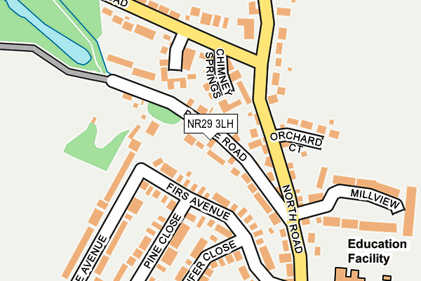NR29 3LH map - OS OpenMap – Local (Ordnance Survey)