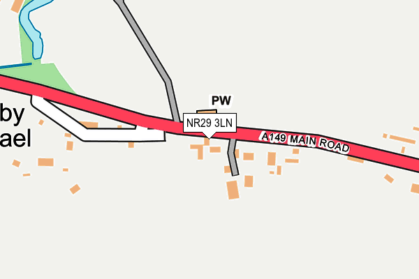 NR29 3LN map - OS OpenMap – Local (Ordnance Survey)