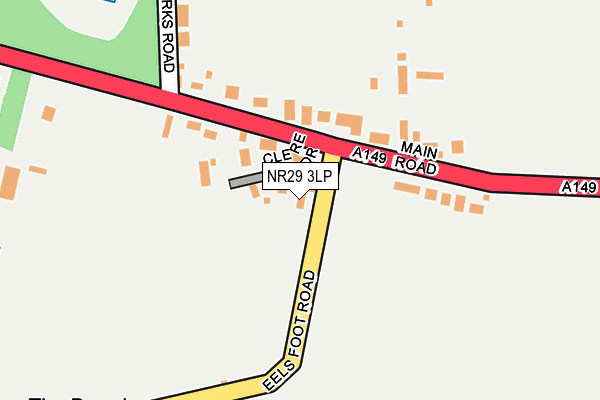 NR29 3LP map - OS OpenMap – Local (Ordnance Survey)