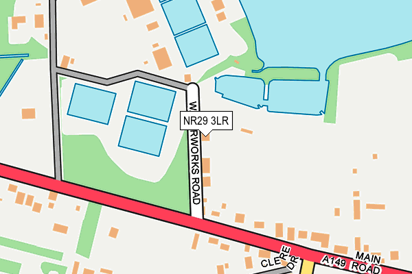 NR29 3LR map - OS OpenMap – Local (Ordnance Survey)