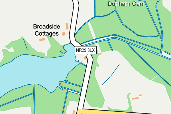 NR29 3LX map - OS OpenMap – Local (Ordnance Survey)