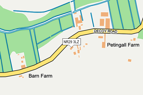 NR29 3LZ map - OS OpenMap – Local (Ordnance Survey)