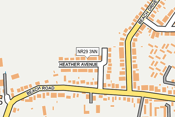 NR29 3NN map - OS OpenMap – Local (Ordnance Survey)