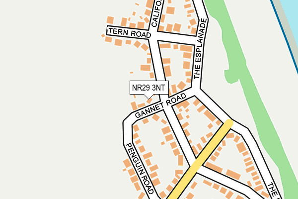 NR29 3NT map - OS OpenMap – Local (Ordnance Survey)