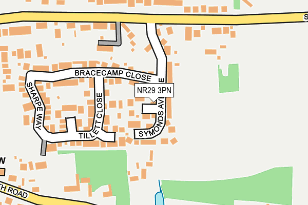 NR29 3PN map - OS OpenMap – Local (Ordnance Survey)