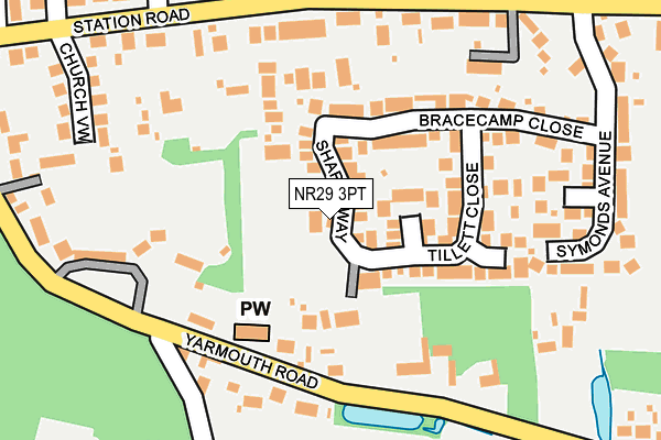 NR29 3PT map - OS OpenMap – Local (Ordnance Survey)