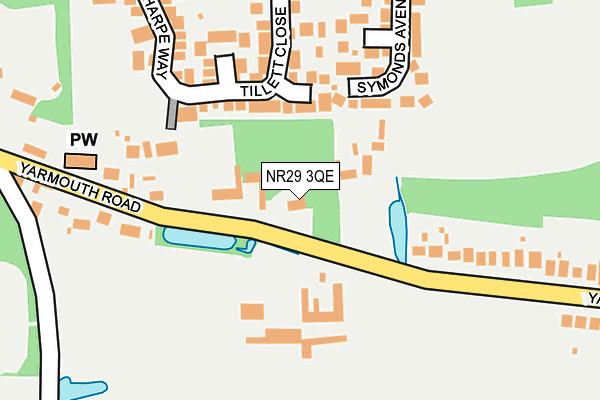 NR29 3QE map - OS OpenMap – Local (Ordnance Survey)