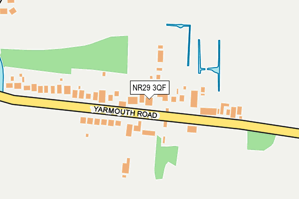 NR29 3QF map - OS OpenMap – Local (Ordnance Survey)