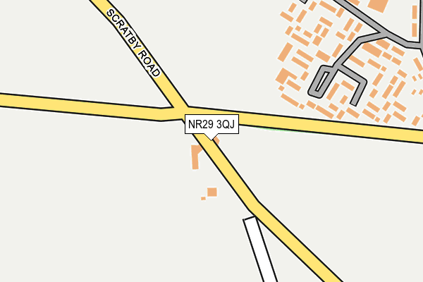 NR29 3QJ map - OS OpenMap – Local (Ordnance Survey)