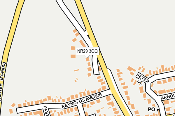 NR29 3QQ map - OS OpenMap – Local (Ordnance Survey)