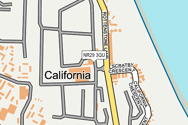 NR29 3QU map - OS OpenMap – Local (Ordnance Survey)