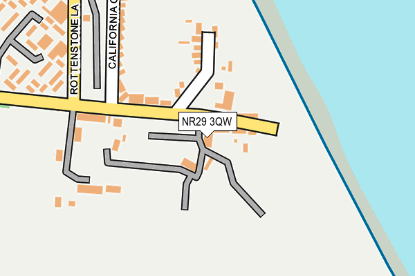 NR29 3QW map - OS OpenMap – Local (Ordnance Survey)