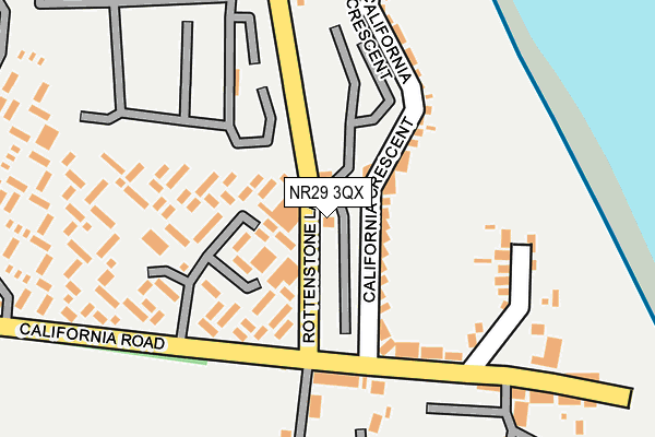 NR29 3QX map - OS OpenMap – Local (Ordnance Survey)