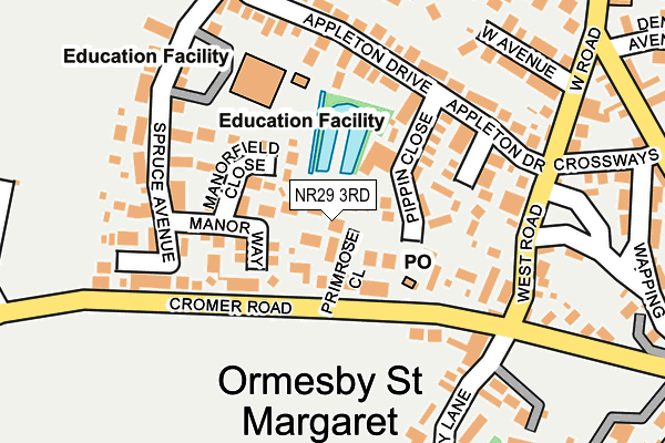 NR29 3RD map - OS OpenMap – Local (Ordnance Survey)