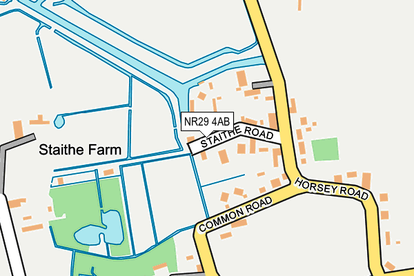 NR29 4AB map - OS OpenMap – Local (Ordnance Survey)
