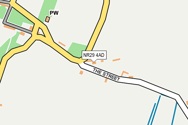 NR29 4AD map - OS OpenMap – Local (Ordnance Survey)