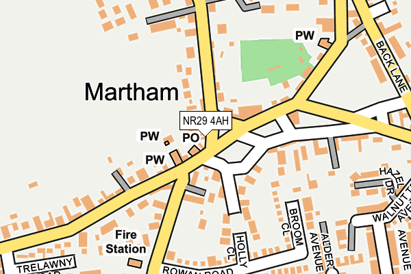 NR29 4AH map - OS OpenMap – Local (Ordnance Survey)