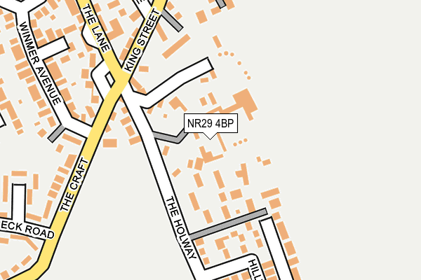 NR29 4BP map - OS OpenMap – Local (Ordnance Survey)