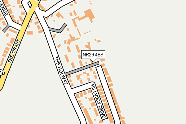 NR29 4BS map - OS OpenMap – Local (Ordnance Survey)