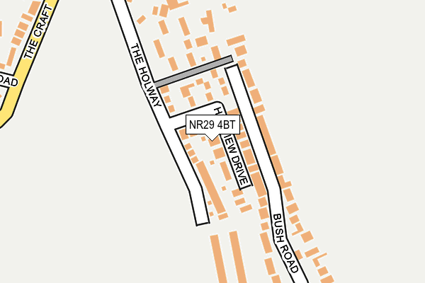 NR29 4BT map - OS OpenMap – Local (Ordnance Survey)