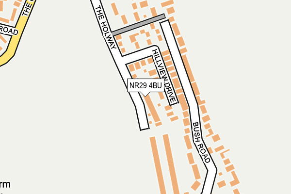 NR29 4BU map - OS OpenMap – Local (Ordnance Survey)