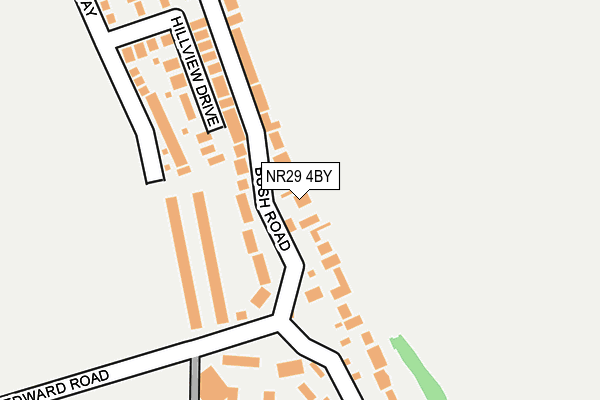 NR29 4BY map - OS OpenMap – Local (Ordnance Survey)